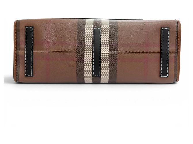 Borsa Tote Burberry Freya Medium Marrone - vista 6