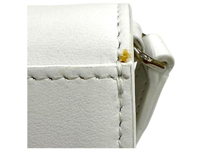 Burberry Olympia Mini Leather Shoulder Bag White - view 12