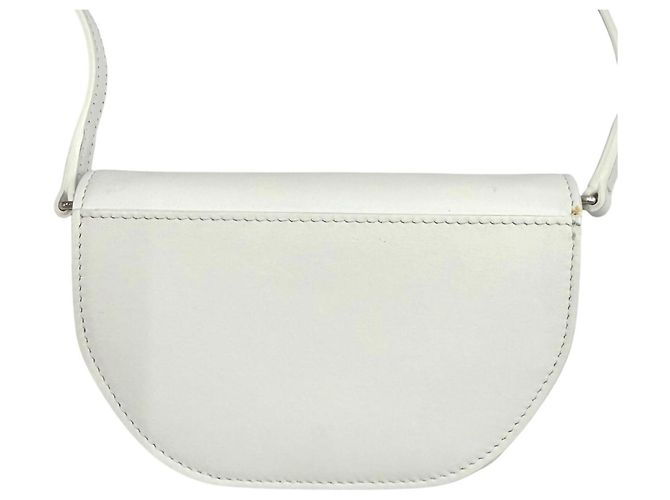 Burberry Olympia Mini Leather Shoulder Bag White - view 3