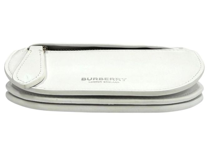 Burberry Olympia Mini Leather Shoulder Bag White - view 5