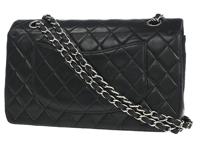 Chanel Classic Double Flap Quilted Lambskin Medium Schwarz - Ansicht 2