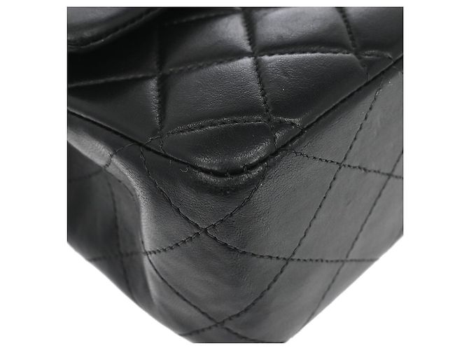 Chanel Classic Double Flap Quilted Lambskin Medium Schwarz - Ansicht 4