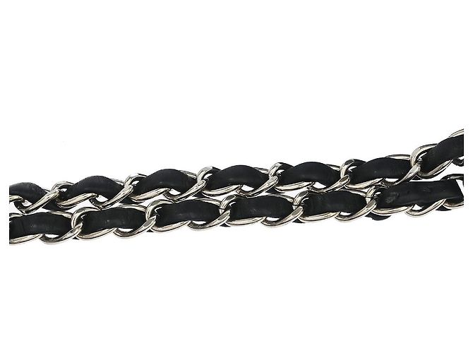 Chanel Classic Double Flap Quilted Lambskin Medium Schwarz - Ansicht 5