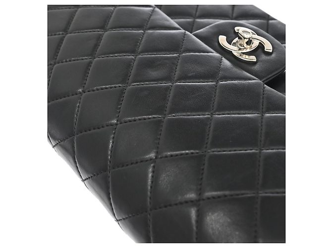 Chanel Classic Double Flap Quilted Lambskin Medium Schwarz - Ansicht 6