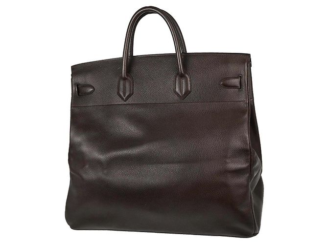 Hermès Hermes HAC Birkin Brown Ardennes con Gold Hardware 45 Marrone - vista 2