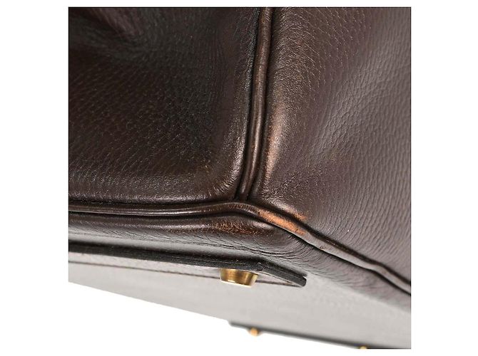 Hermès Hermes HAC Birkin Brown Ardennes con Gold Hardware 45 Marrone - vista 6