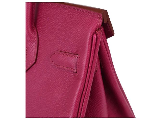 Hermès Hermes Birkin Red Epsom con Gold Hardware 30 Rosa - vista 3