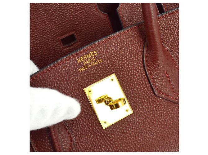 Hermès Hermes Birkin Red Togo con Gold Hardware 35 Rosso - vista 6