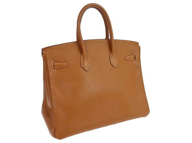 Hermès Hermes Birkin Brown Courchevel con Gold Hardware 35 Marrone - vista 2