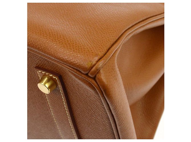 Hermès Hermes Birkin Brown Courchevel con Gold Hardware 35 Marrone - vista 3