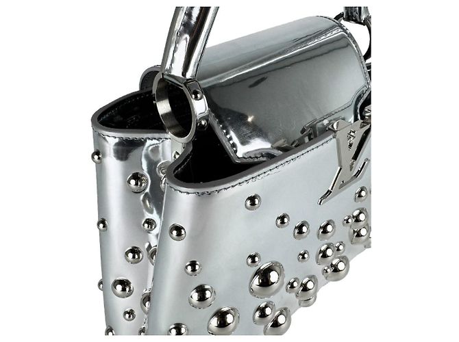 Capucines Borsa a mano e borsa a tracolla Louis Vuitton Argento - vista 7
