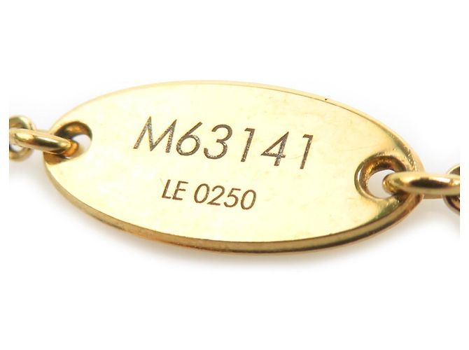 Collar de metal Nanogram Louis Vuitton Plata Dorado - vista 7