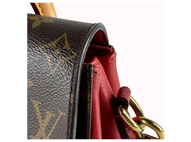 Borsa a tracolla Louis Vuitton Monogram Eden PM Marrone Rosso Monogramma - vista 6