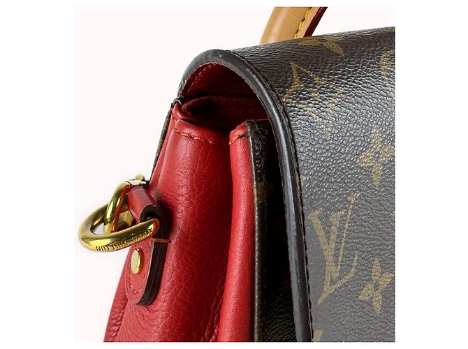 Borsa a tracolla Louis Vuitton Monogram Eden PM Marrone Rosso Monogramma - vista 7