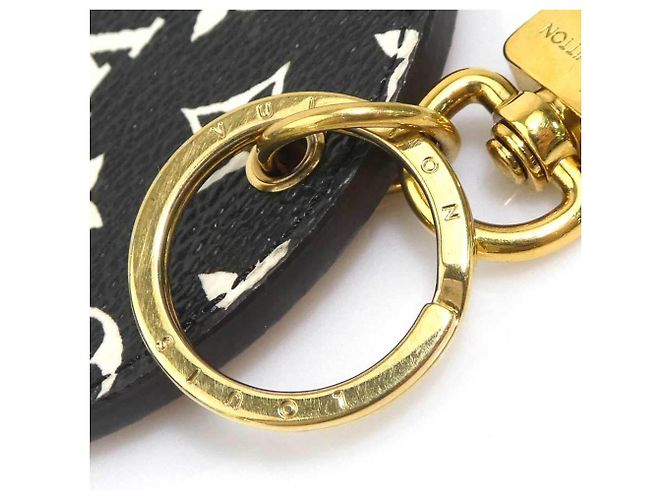 Louis Vuitton Portachiavi Charm Portefeuille Illustré Nero Bianco Arancione - vista 7