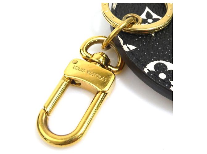 Louis Vuitton Portachiavi Charm Portefeuille Illustré Nero Bianco Arancione - vista 9
