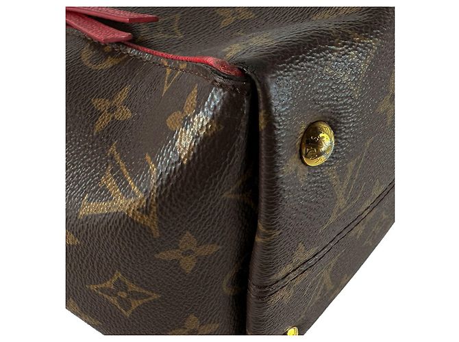 Borsa a tracolla Louis Vuitton Monogram Tournelle PM Marrone Rosso Monogramma - vista 9
