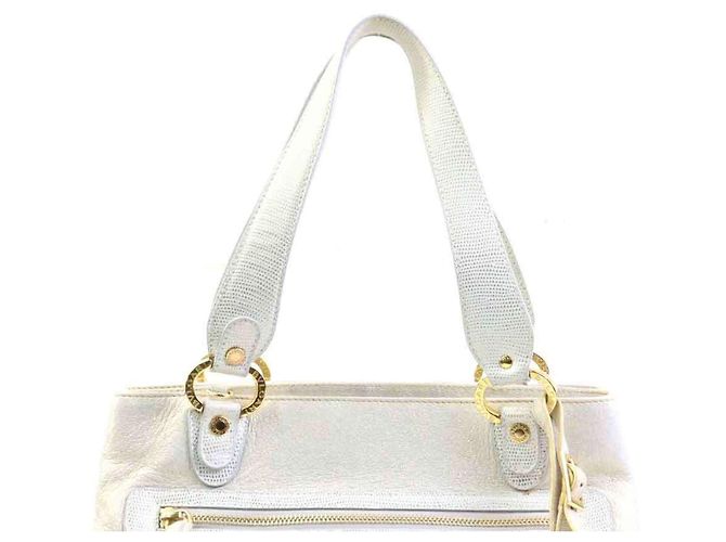 Borsa in pelle Bulgari BVLGARI Bianco - vista 14