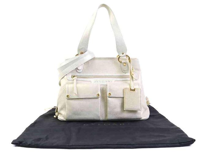 Borsa in pelle Bulgari BVLGARI Bianco - vista 17