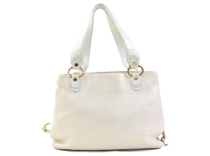 Borsa in pelle Bulgari BVLGARI Bianco - vista 3
