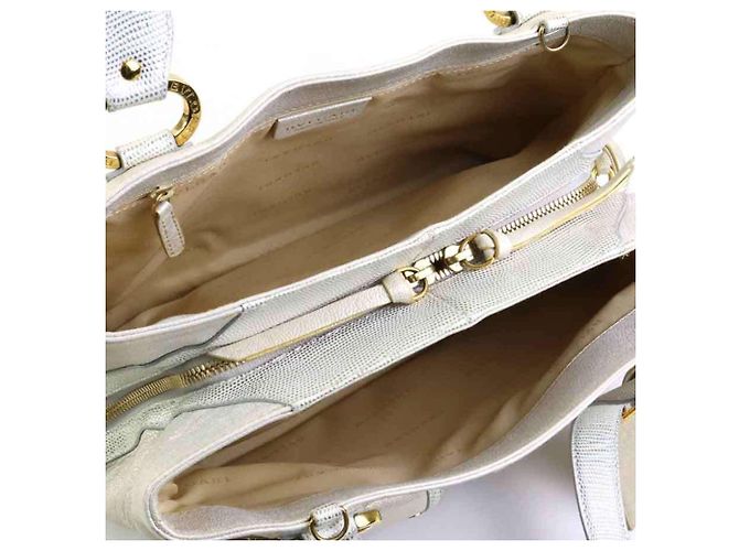 Borsa in pelle Bulgari BVLGARI Bianco - vista 5