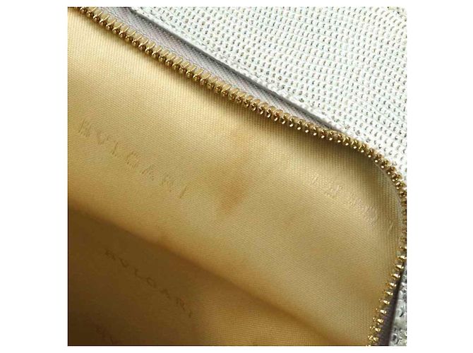Borsa in pelle Bulgari BVLGARI Bianco - vista 9