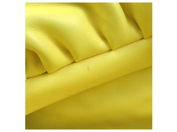 Borsa a tracolla in pelle gialla Bottega Veneta Giallo - vista 10