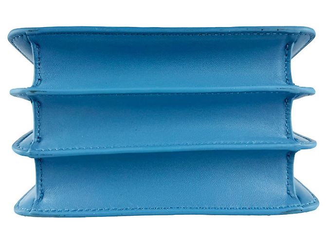 Bulgari Borsa a tracolla in pelle Bvlgari Serpenti Forever Blu - vista 4