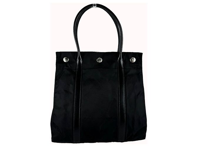 Prada Handtasche aus Nylon und Leder Schwarz - Ansicht 3
