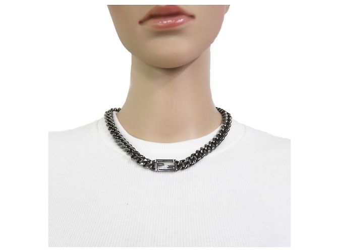 Collana Fendi Gunmetal Metallico - vista 8