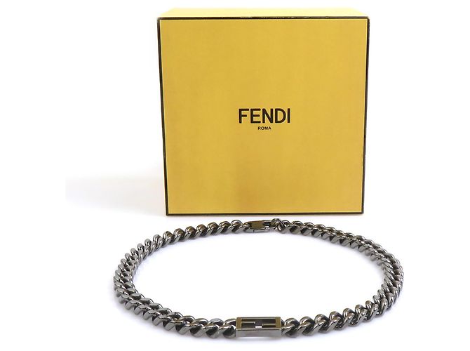 Collana Fendi Gunmetal Metallico - vista 9