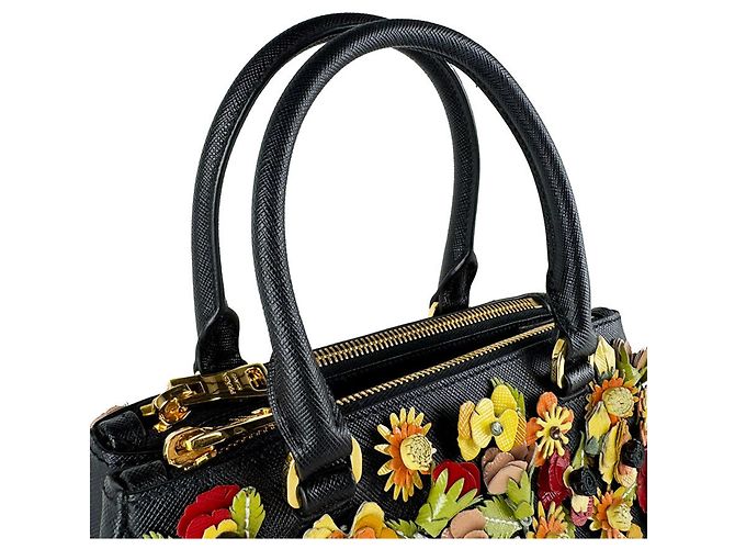 Prada Black and Multi-Color Handbag Multiple colors - view 10