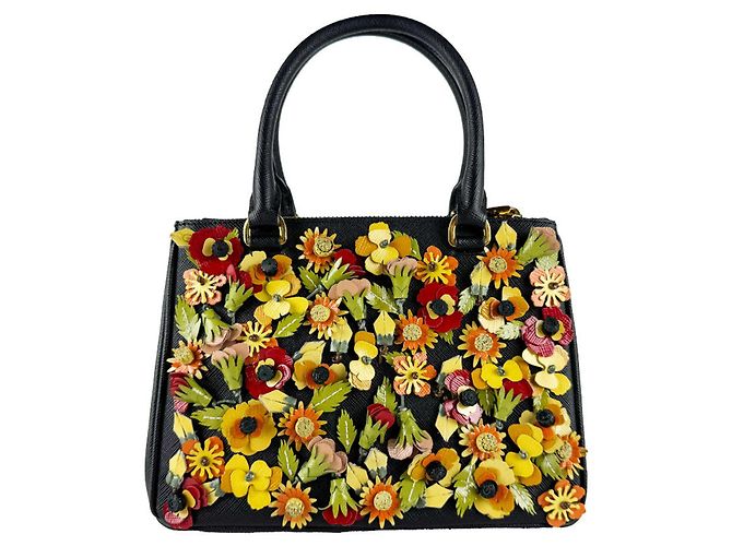 Prada Black and Multi-Color Handbag Multiple colors - view 3