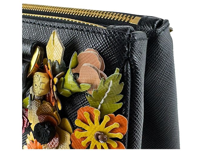 Prada Black and Multi-Color Handbag Multiple colors - view 6
