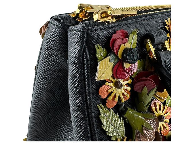 Prada Black and Multi-Color Handbag Multiple colors - view 7