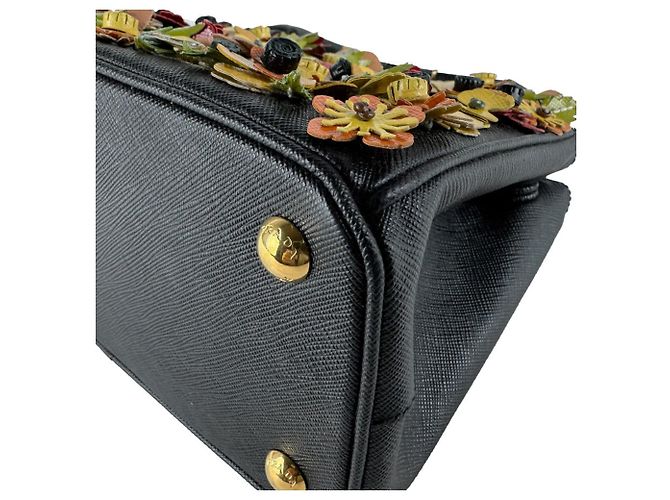Prada Black and Multi-Color Handbag Multiple colors - view 8