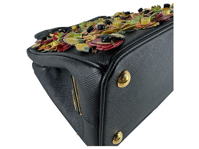 Prada Black and Multi-Color Handbag Multiple colors - view 9