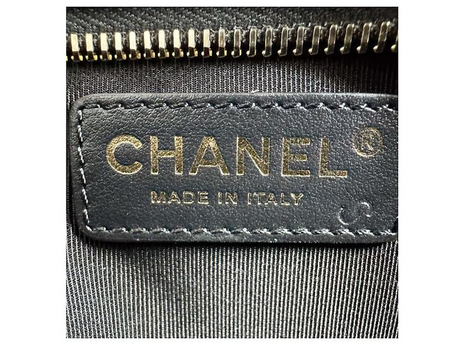Borsa a tracolla Chanel in pelle grigia Marrone - vista 12