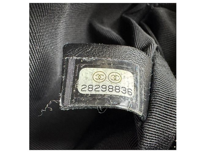 Borsa a tracolla Chanel in pelle grigia Marrone - vista 13
