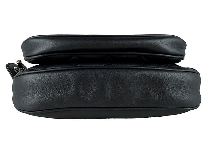 Borsa a tracolla Chanel in pelle grigia Marrone - vista 4