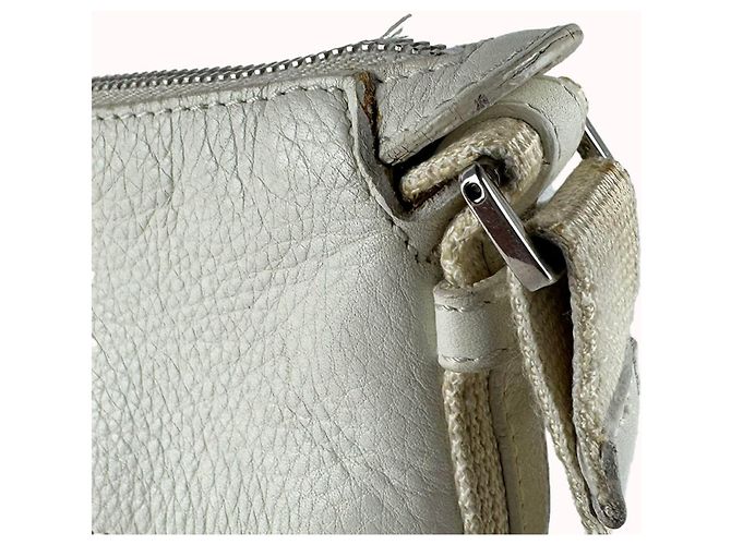 Borsa a tracolla Christian Dior in tela e pelle Marrone Crudo - vista 6