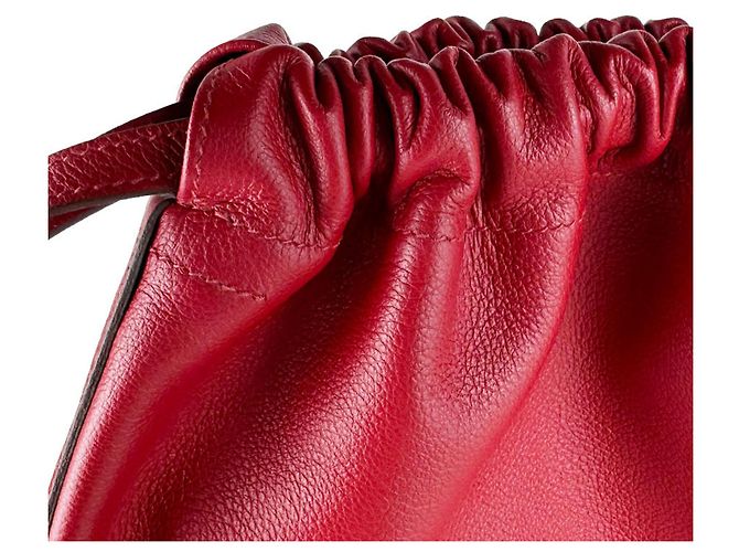 Hermès Zaino e Borsa a Tracolla Hermes HERMES Bridado Evercolor Rouge Piment Rosso - vista 11