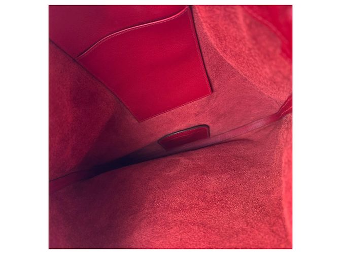 Hermès Zaino e Borsa a Tracolla Hermes HERMES Bridado Evercolor Rouge Piment Rosso - vista 5
