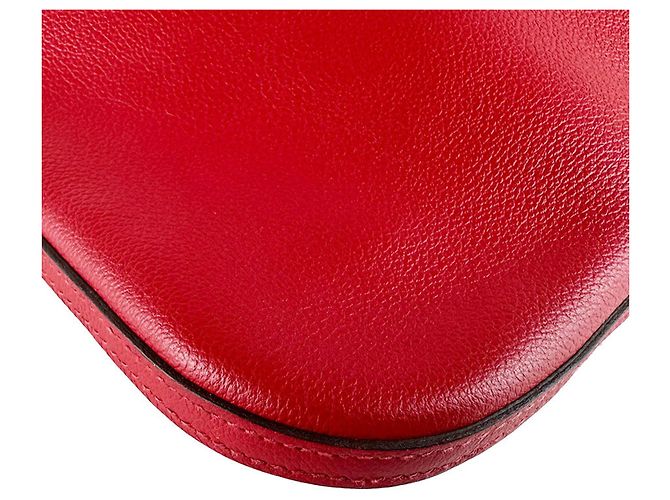 Hermès Zaino e Borsa a Tracolla Hermes HERMES Bridado Evercolor Rouge Piment Rosso - vista 9
