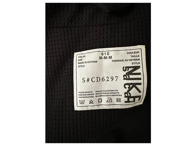 Sacai x Nike Chaqueta Blouson de nylon patchwork mujer Negro Azul marino - vista 10