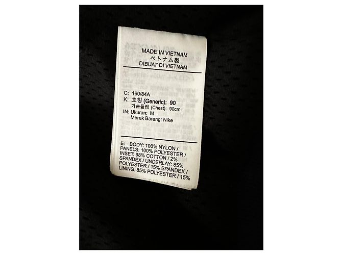 Sacai x Nike Chaqueta Blouson de nylon patchwork mujer Negro Azul marino - vista 11