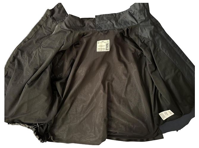Sacai x Nike Chaqueta Blouson de nylon patchwork mujer Negro Azul marino - vista 13