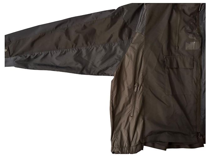 Sacai x Nike Chaqueta Blouson de nylon patchwork mujer Negro Azul marino - vista 14