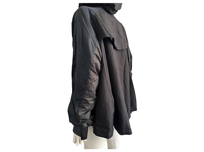 Sacai x Nike Chaqueta Blouson de nylon patchwork mujer Negro Azul marino - vista 8