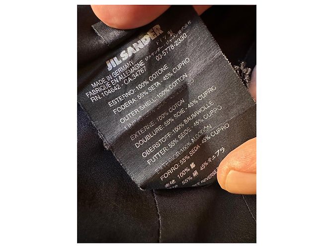 Giacca Blazer Jil Sander in cotone nero - vista 14